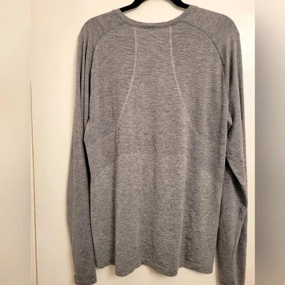 LULULEMON Men's XL Metal Vent Tech long sleeve shirt Slate gray athleisure - Picture 5 of 11